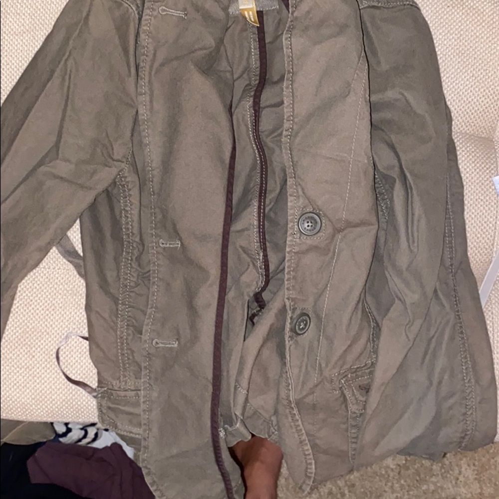 American Eagle jacket M so cute olive green